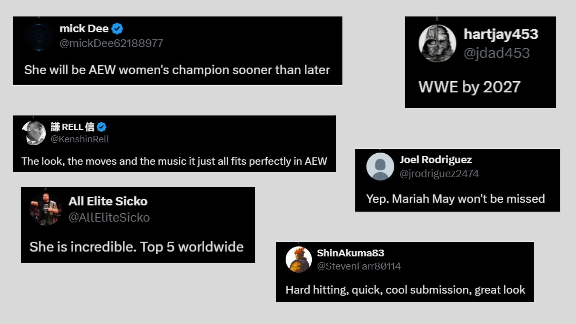 Fan reactions on X.